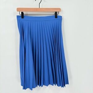Sunspel‎ Wool Pleated Royal Blue Skirt Small